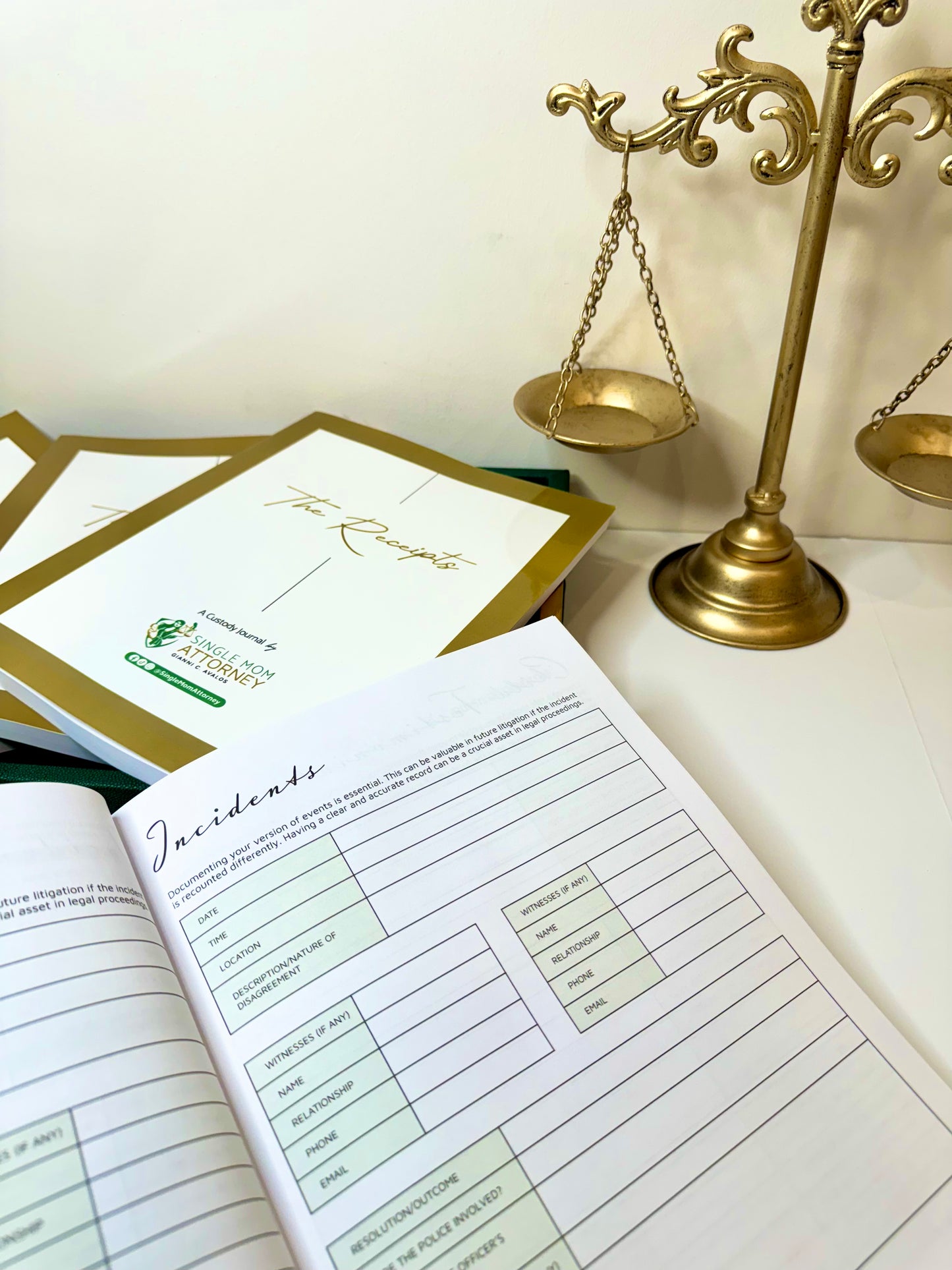 ON SALE 1st Edition - Custody Journal - "The Receipts"