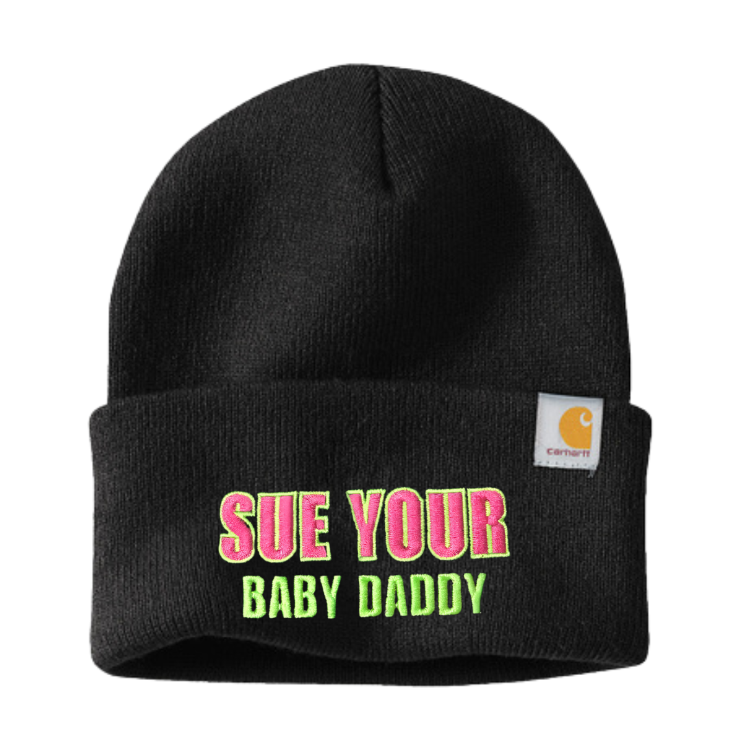 Carhartt® Sue Your Baby Daddy Embroidered Beanie